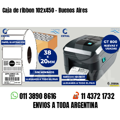 Caja de ribbon 102x450 - Buenos Aires