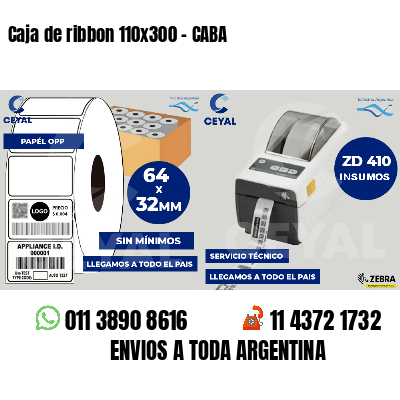 Caja de ribbon 110x300 - CABA