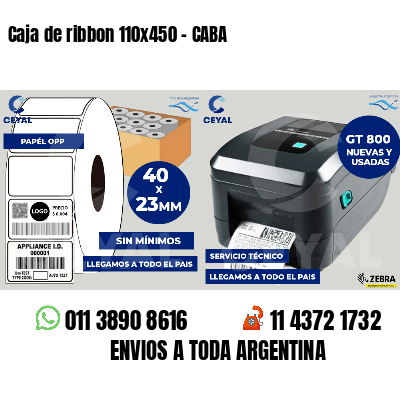 Caja de ribbon 110x450 - CABA