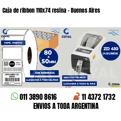 Caja de ribbon 110x74 resina - Buenos Aires