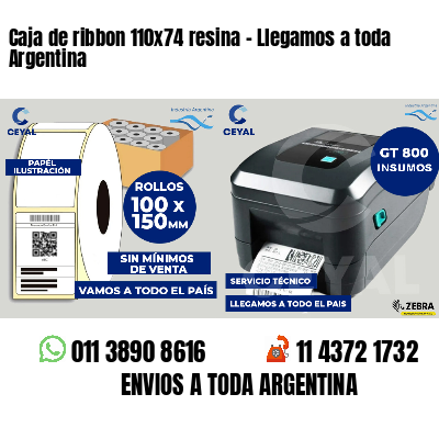 Caja de ribbon 110x74 resina - Llegamos a toda Argentina