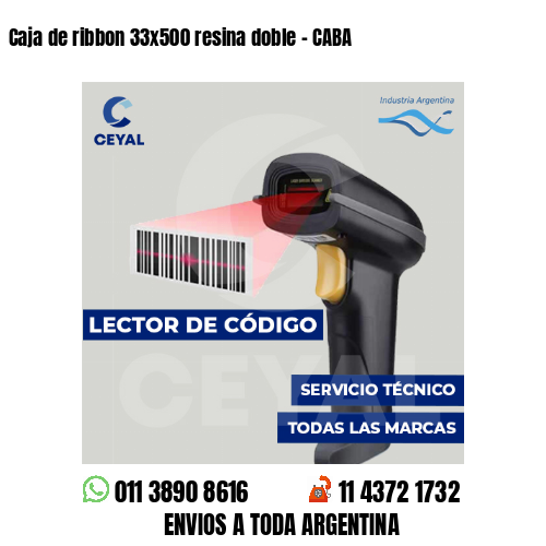 Caja de ribbon 33x500 resina doble - CABA