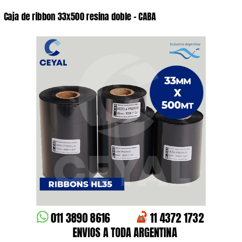 Caja de ribbon 33×500 resina doble – CABA