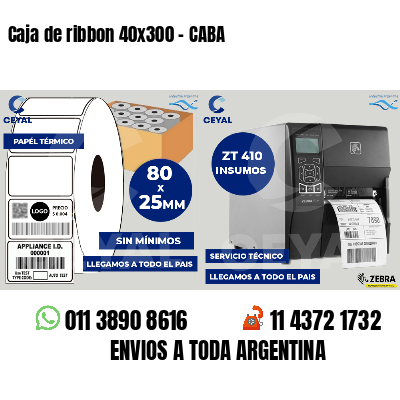 Caja de ribbon 40x300 - CABA