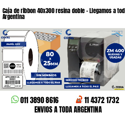 Caja de ribbon 40x300 resina doble - Llegamos a toda Argentina