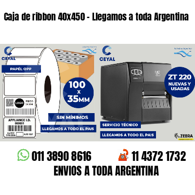 Caja de ribbon 40x450 - Llegamos a toda Argentina