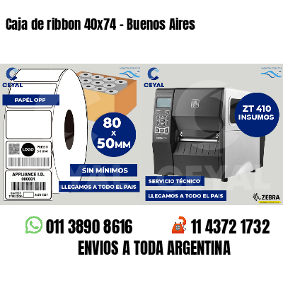 Caja de ribbon 40x74 - Buenos Aires