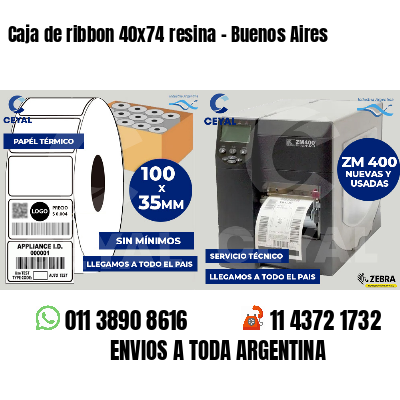 Caja de ribbon 40x74 resina - Buenos Aires