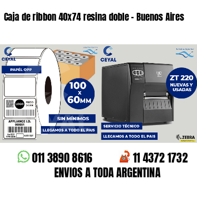 Caja de ribbon 40x74 resina doble - Buenos Aires