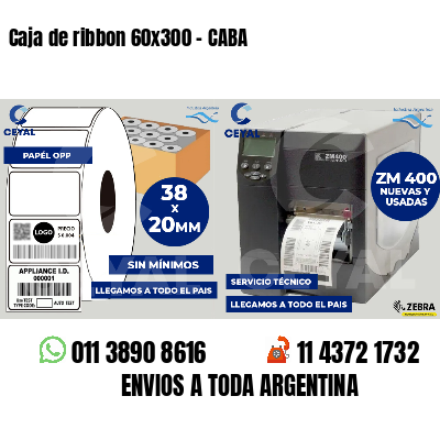 Caja de ribbon 60x300 - CABA