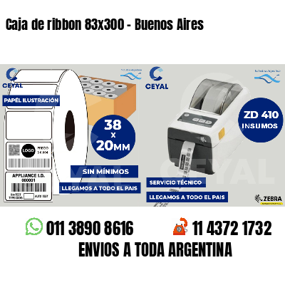 Caja de ribbon 83x300 - Buenos Aires