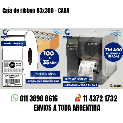 Caja de ribbon 83x300 - CABA