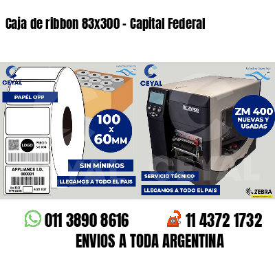 Caja de ribbon 83x300 - Capital Federal