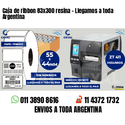 Caja de ribbon 83x300 resina - Llegamos a toda Argentina