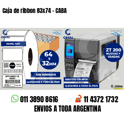 Caja de ribbon 83x74 - CABA