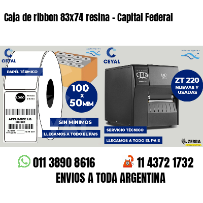 Caja de ribbon 83x74 resina - Capital Federal