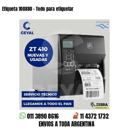 Etiqueta 100X80 – Todo para etiquetar