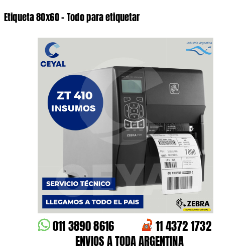 Etiqueta 80×60 – Todo para etiquetar