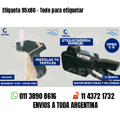Etiqueta 95x80 - Todo para etiquetar