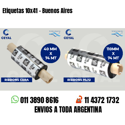 Etiquetas 10x41 - Buenos Aires