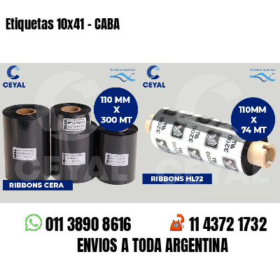 Etiquetas 10x41 - CABA