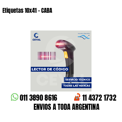 Etiquetas 10x41 - CABA