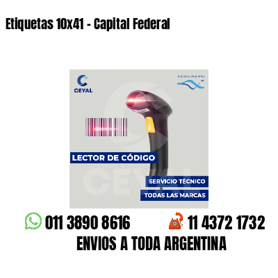 Etiquetas 10x41 - Capital Federal