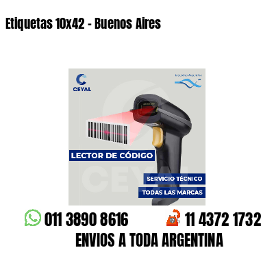 Etiquetas 10x42 - Buenos Aires