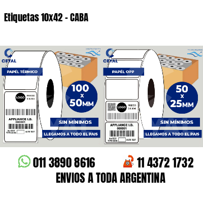 Etiquetas 10x42 - CABA