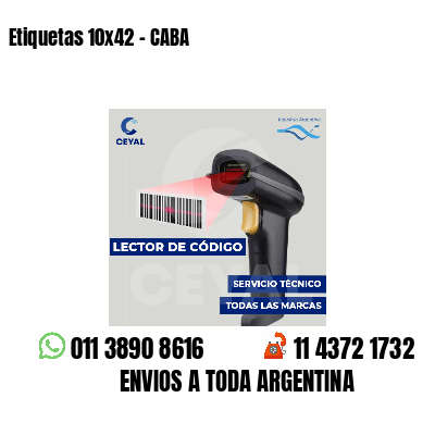 Etiquetas 10x42 - CABA