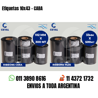 Etiquetas 10x43 - CABA