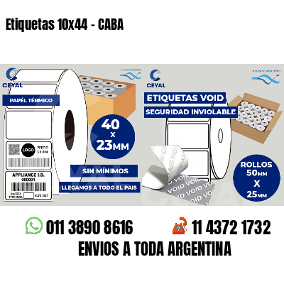 Etiquetas 10x44 - CABA