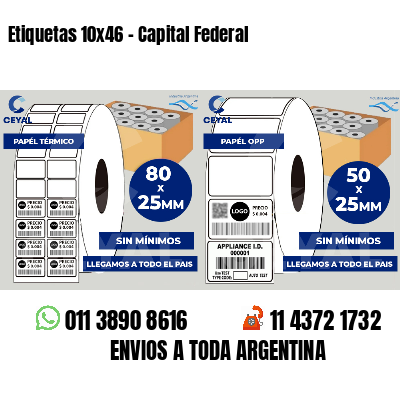 Etiquetas 10x46 - Capital Federal