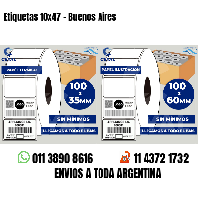 Etiquetas 10x47 - Buenos Aires