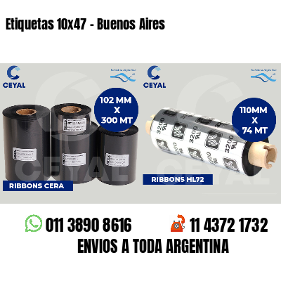 Etiquetas 10x47 - Buenos Aires