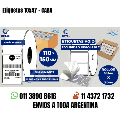 Etiquetas 10x47 - CABA