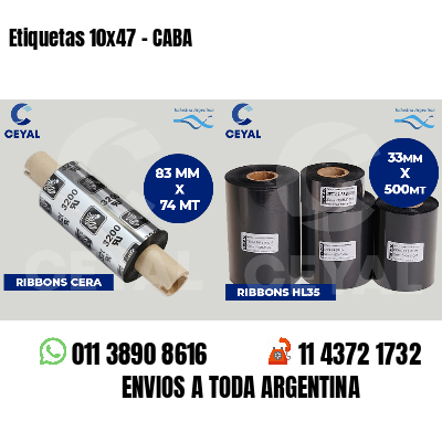 Etiquetas 10x47 - CABA