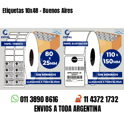 Etiquetas 10x48 - Buenos Aires
