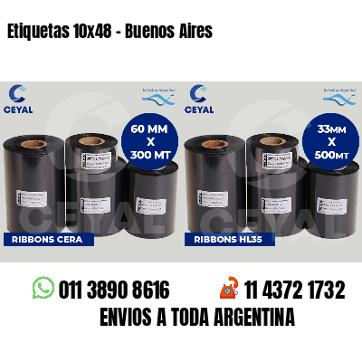 Etiquetas 10x48 - Buenos Aires