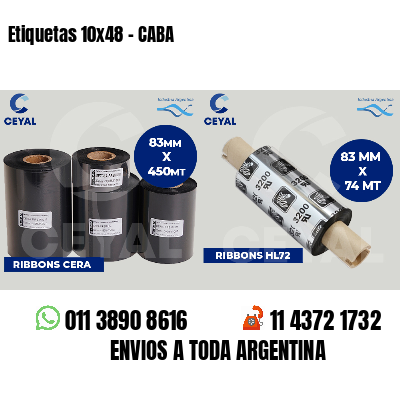 Etiquetas 10x48 - CABA