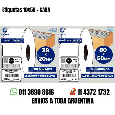 Etiquetas 10x50 - CABA
