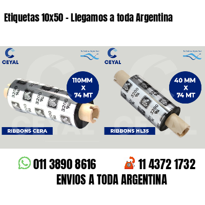 Etiquetas 10x50 - Llegamos a toda Argentina