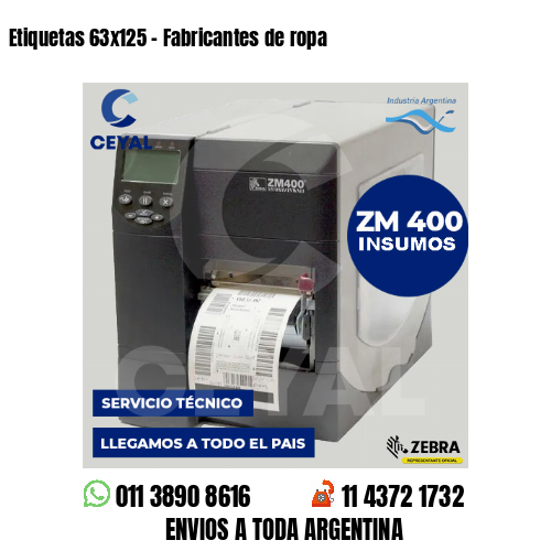 Etiquetas 63×125 – Fabricantes de ropa