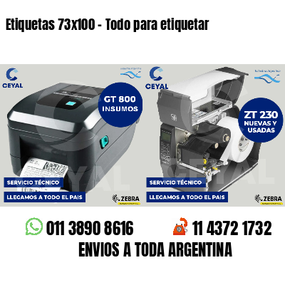 Etiquetas 73x100 - Todo para etiquetar