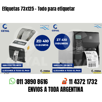 Etiquetas 73x125 - Todo para etiquetar