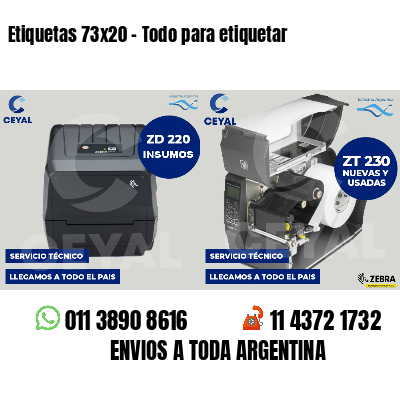 Etiquetas 73x20 - Todo para etiquetar