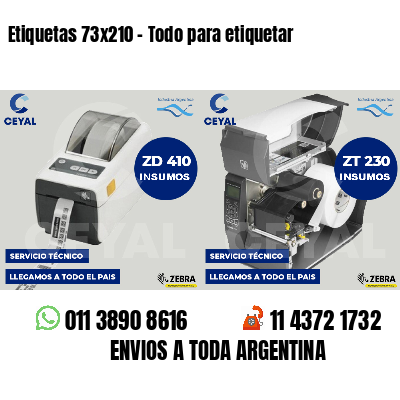 Etiquetas 73x210 - Todo para etiquetar