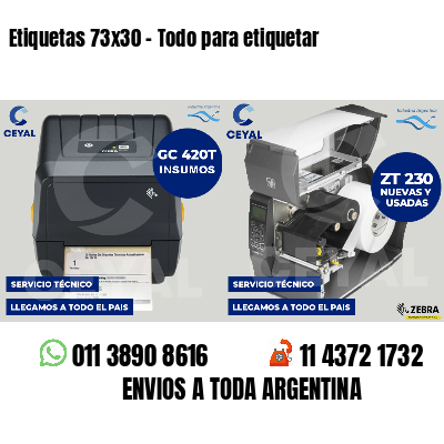 Etiquetas 73x30 - Todo para etiquetar