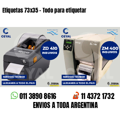 Etiquetas 73x35 - Todo para etiquetar