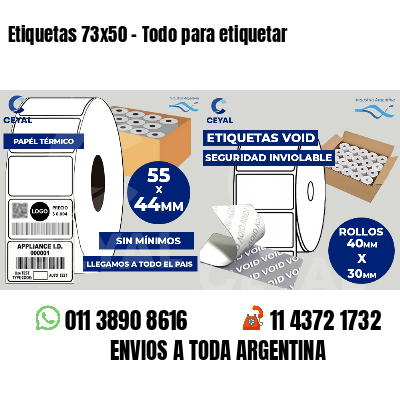 Etiquetas 73x50 - Todo para etiquetar